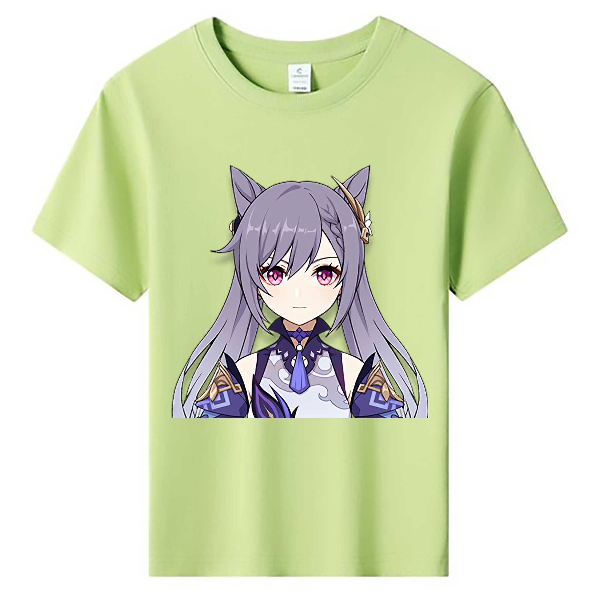 げんし神 刻晴 こくせい genshin Kokusei 綿100％キッズTシャツ（フロントプリント）
